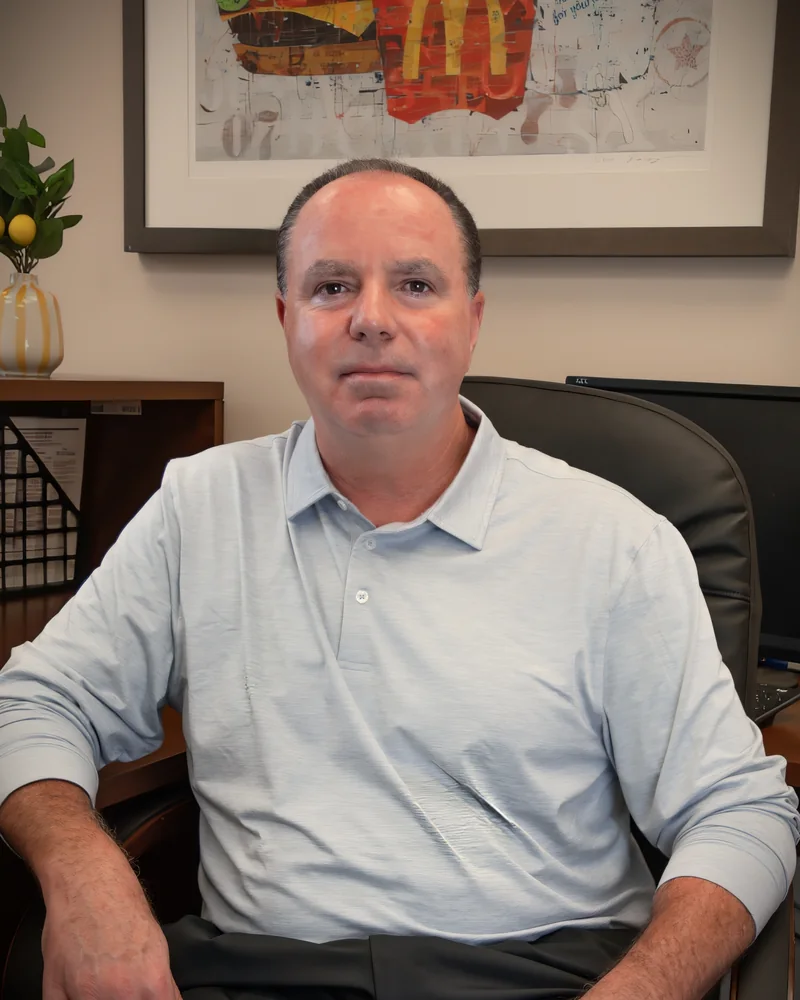 Scott Rardin, President and CEO, in his office